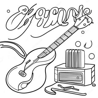 Page A Colorier De La Musique Oldies 53538-44633