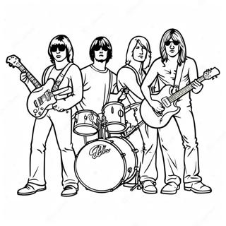 Page A Colorier Dun Groupe De Rock Classique 53539-44488