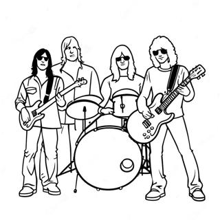 Page A Colorier Dun Groupe De Rock Classique 53539-44629