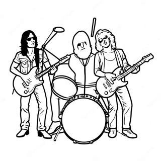 Page A Colorier Dun Groupe De Rock Classique 53539-44632