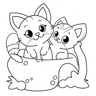 Page A Colorier De Chatons Espiegles 53589-44672