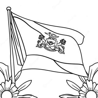 Page A Colorier Du Drapeau Dhaiti 53608-44685