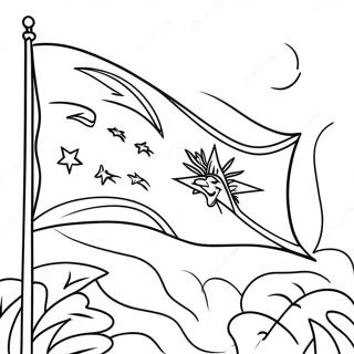 Page A Colorier Du Drapeau Dhaiti 53608-44688