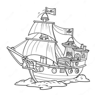 Page A Colorier Du Bateau Pirate Lego 53628-44542