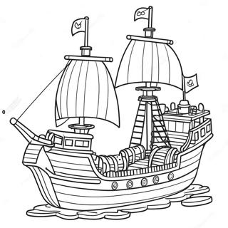 Page A Colorier Du Bateau Pirate Lego 53628-44705