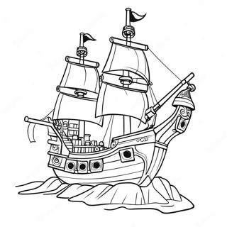 Page A Colorier Du Bateau Pirate Lego 53628-44707