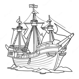 Page A Colorier Du Bateau Pirate Lego 53628-44708