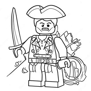 Page A Colorier Du Capitaine Pirate Lego 53629-44702