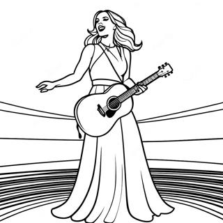 Page A Colorier De Carrie Underwood En Performance Sur Scene 53659-44566