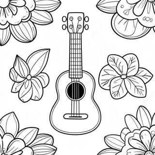 Page A Colorier De Ukulele 53688-44751