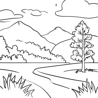 Page A Colorier De Paysage Du Vermont 53698-44758