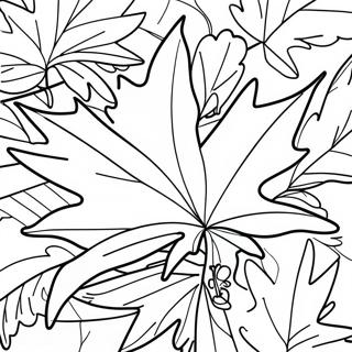 Page A Colorier De Feuille Derable Du Vermont 53699-44755