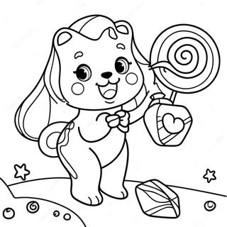 Page A Colorier De Bonbons Lisa Frank 53718-44780