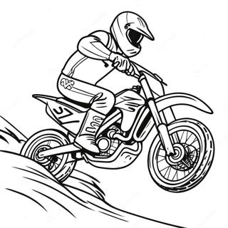 Page A Colorier De Course De Moto Tout Terrain Honda 53738-44786