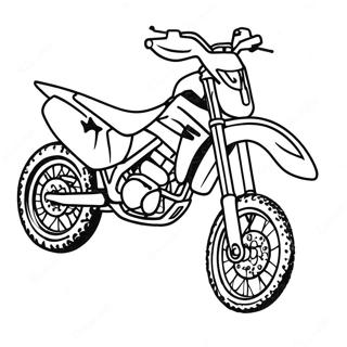 Page A Colorier De Course De Moto Tout Terrain Honda 53738-44787