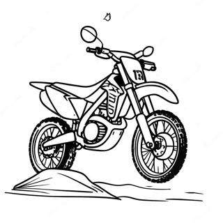 Page A Colorier De Course De Moto Tout Terrain Honda 53738-44788