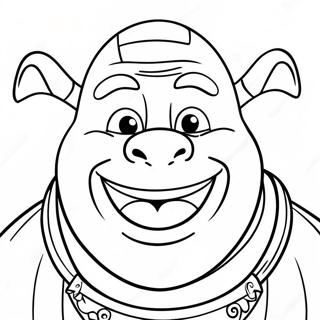 Visage De Shrek Pages À Colorier