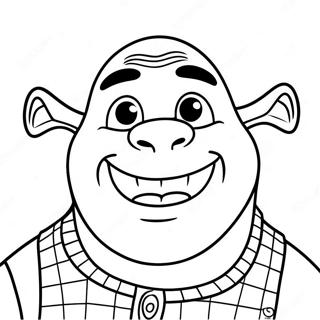 Page A Colorier Du Visage Heureux De Shrek 53748-44790