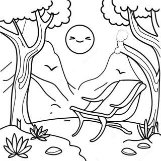 Page A Colorier De Scenes De Nature Relaxantes En Pleine Conscience 53759-44802