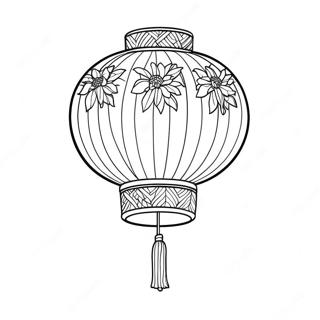 Page A Colorier De Lanterne Chinoise 53798-44843