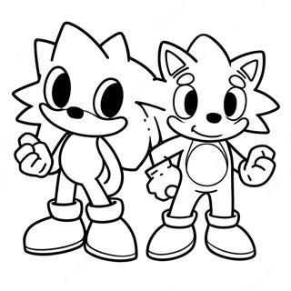 Sonic Et Mario Pages À Colorier