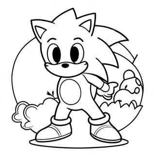 Page A Colorier Sonic Paques 53848-44876