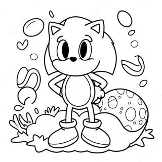 Page A Colorier Sonic Avec Oeufs De Paques 53849-44872