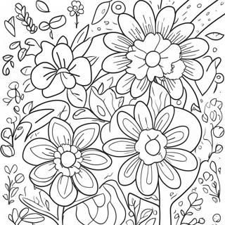 Page A Colorier Fleurs Mexicaines Vibrantes 53879-44900