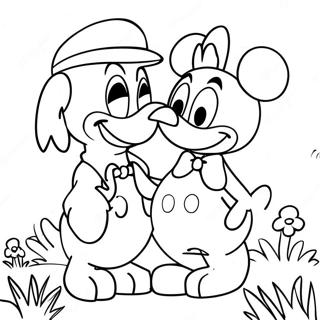 Page A Colorier De Donald Et Daisy 53918-44931