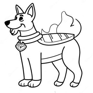 Page A Colorier De Chien Policier 53928-44938