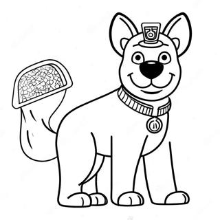 Page A Colorier De Chien Policier 53928-44939