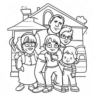 Page A Colorier De La Famille De La Maison Pleine 53948-44948