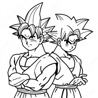 Page A Colorier De Goku Et Gohan 53958-44959