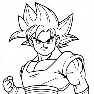 Page A Colorier De Goku Super Saiyan En Train De Voler 53959-44968