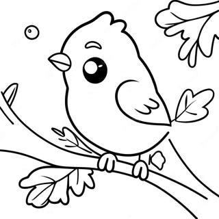 Page A Colorier Oiseau Dhiver 53978-44975