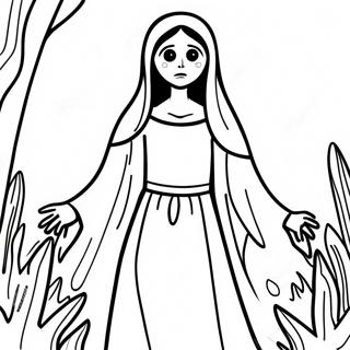 La Llorona Pages À Colorier