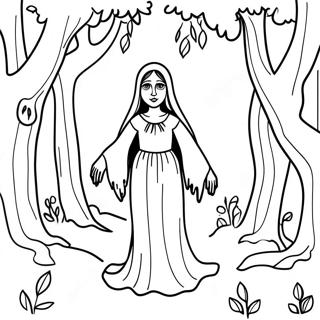 La Llorona Pages À Colorier