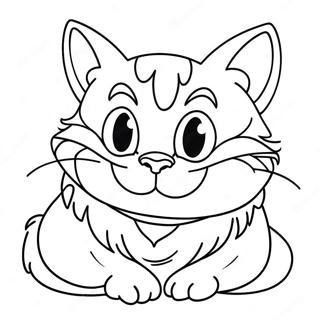 Page A Colorier Du Chat Du Cheshire Fantaisiste 5403-4325