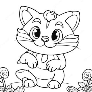 Page A Colorier Du Chat Du Cheshire Fantaisiste 5403-4327