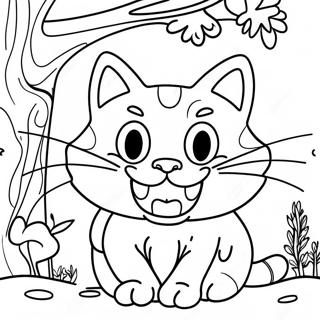 Page A Colorier Du Chat Du Cheshire Fantaisiste 5403-4328