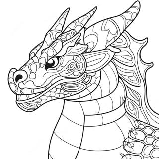 Tête De Dragon Pages À Colorier