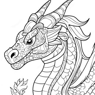 Page A Colorier De Tete De Dragon 54048-45051