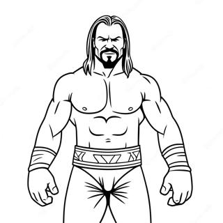 Page A Colorier Wwe En Grand Format 54058-45034