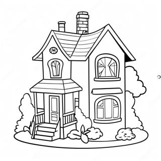 Page A Colorier De La Maison Barbie De Reve 54090-45071