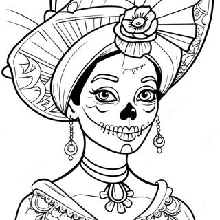 Page A Colorier De Catrina 54310-45220