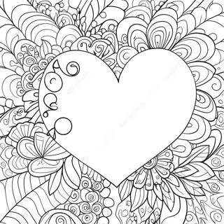 Page A Colorier Dun Coeur Te Amo Mignon 54341-45263