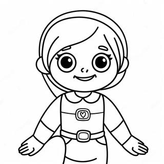 Page A Colorier Word Girl 54441-45313