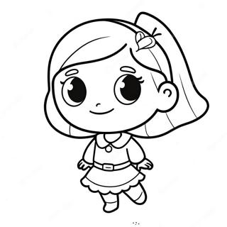 Page A Colorier Word Girl 54441-45314