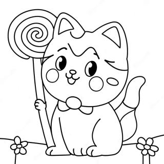 Page A Colorier Candy Cat Poppy Playtime 54531-45386