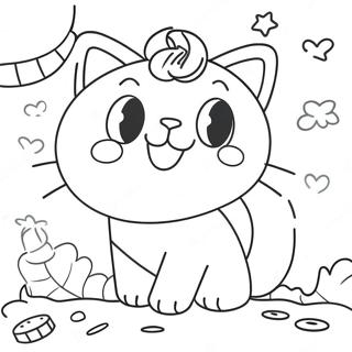 Page A Colorier Candy Cat Poppy Playtime 54531-45388